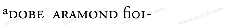 Adobe Garamond W01字体转换